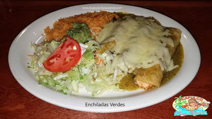 Enchiladas Verdes - Acapulco Mexican Restaurant | 707 Main Street | Tonawanda, New York 14150
